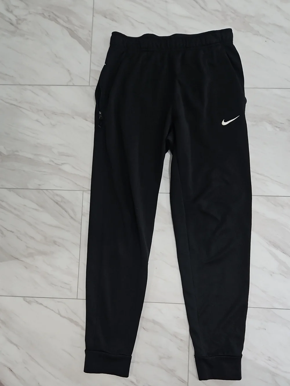 Nike Black Jogger Pants with White Swoosh